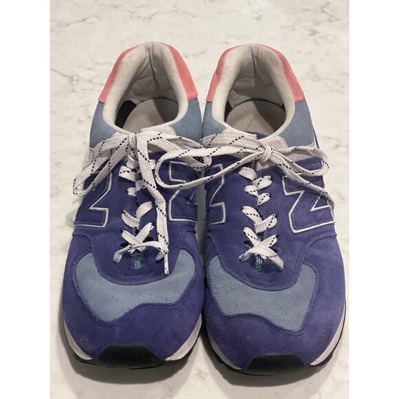 New Balance Men’s Athletic Active 574‎ Lightweight Lace Up Sneaker Size 11 Blue - Picture 2 of 8